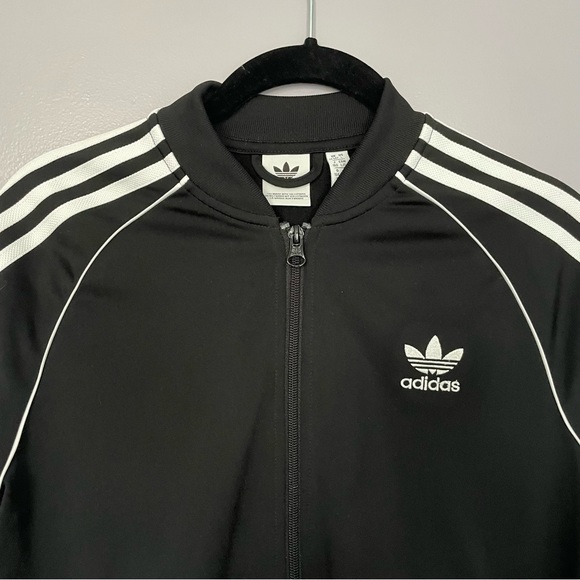 Adidas Track Jacket Black Large 13-14 - Picture 3 of 5